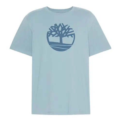 Timberland T Shirts Men's Blue Crew Neck Moderate