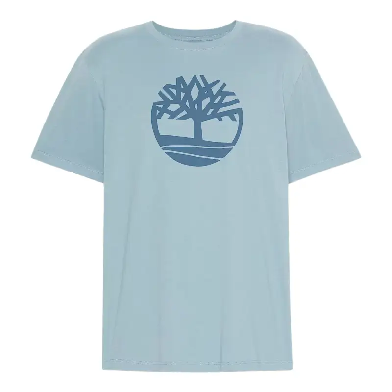 Timberland T Shirts Men's Blue Crew Neck Moderate