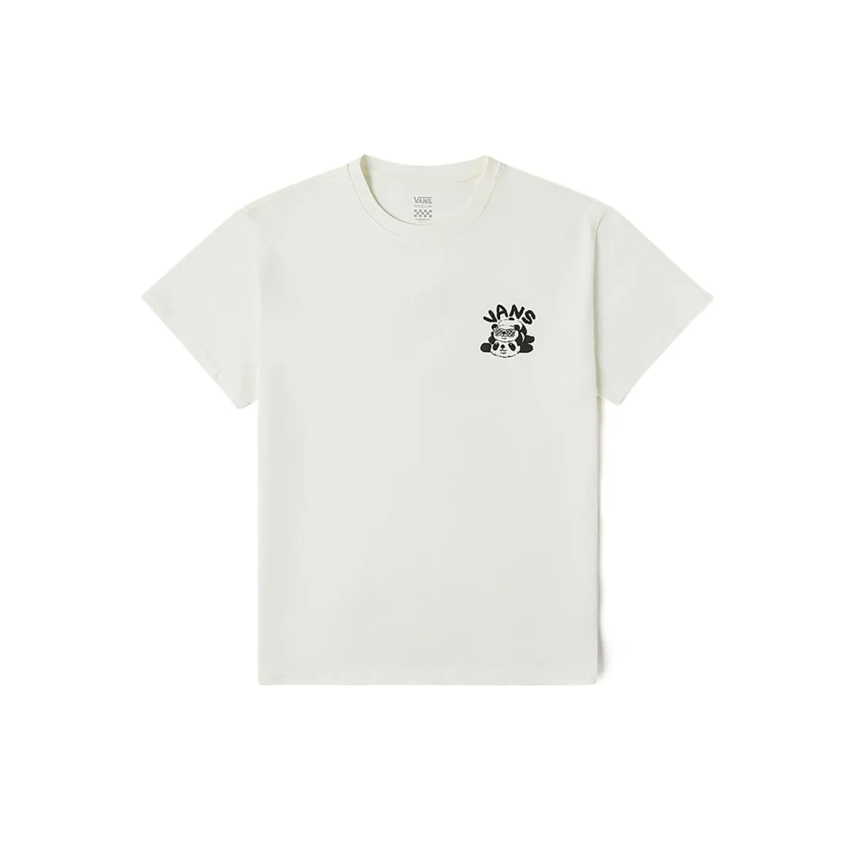 Vans T-Shirts Women's Ecru Crew Neck Moderate