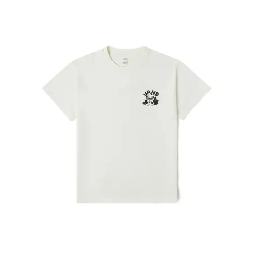 Vans T Shirts Women's Ecru Crew Neck Moderate