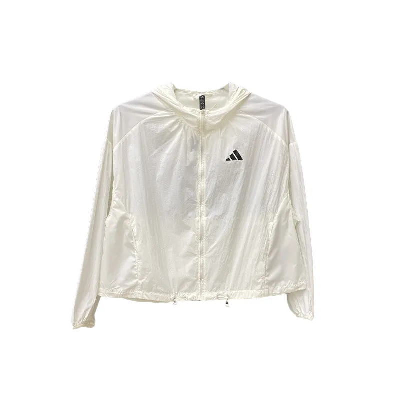 Adidas Jackets Women's Ecru Hooded (Non-detachable) Moderate