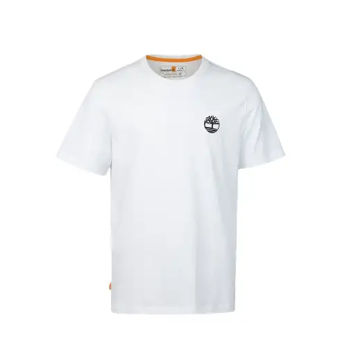 Timberland T Shirts Men's White Crew Neck Moderate