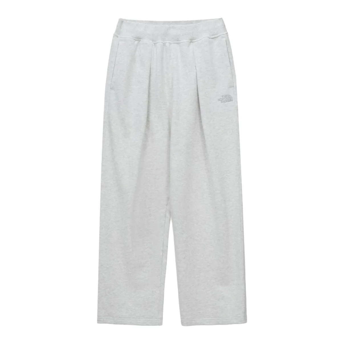 THE NORTH FACE Knitted Sweatpants Men's Oatmeal Moderate Straight Fit Pants
