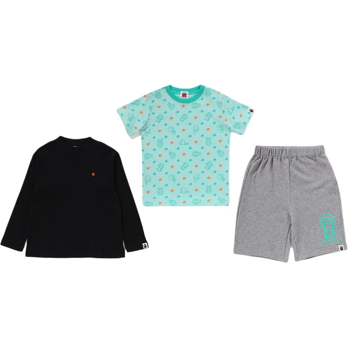 Детский спортивный костюм A BATHING APE (черный)