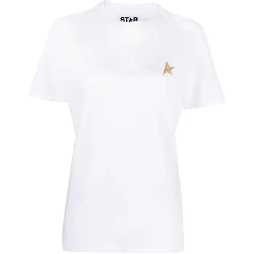 Golden Goose Deluxe Brand Logo Printed Crewneck T Shirt