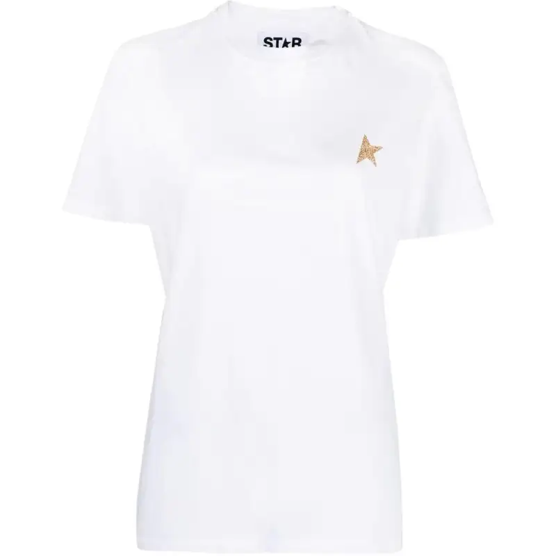 Golden Goose Deluxe Brand Logo Printed Crewneck T Shirt