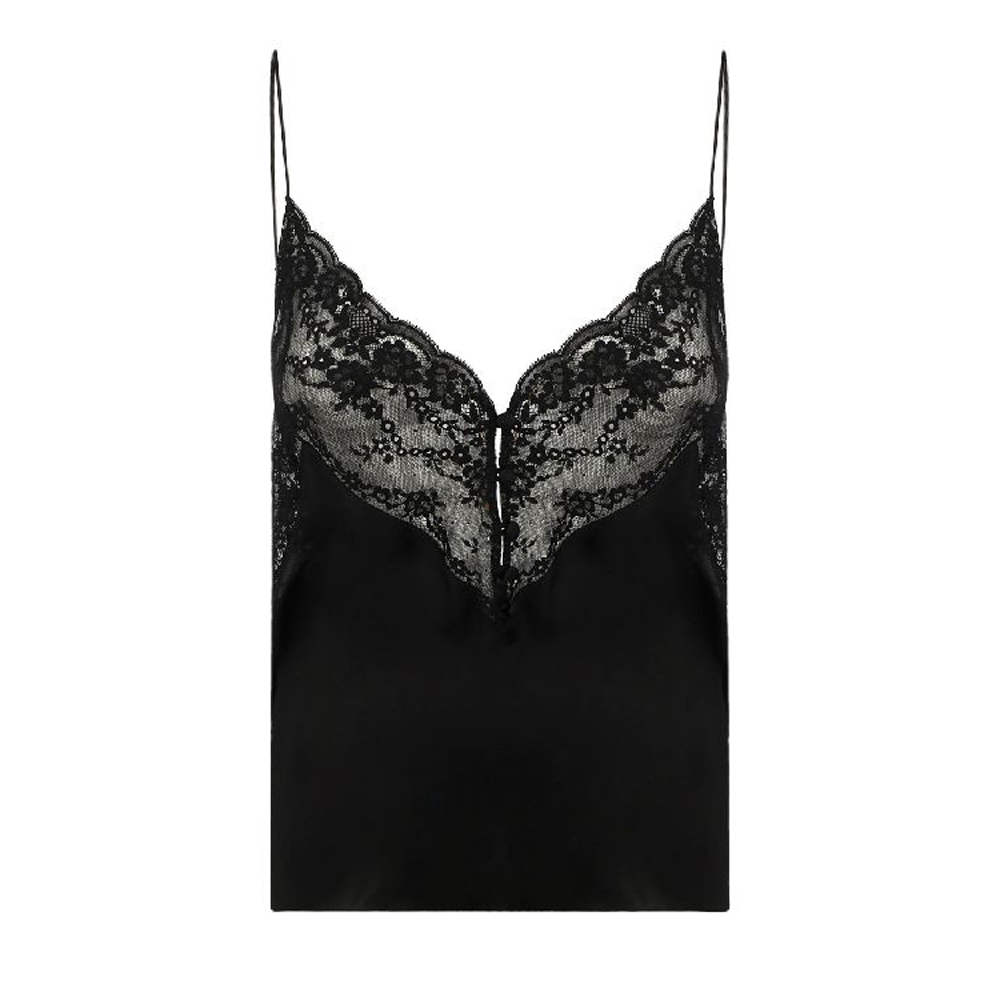 Женский топ SAINT LAURENT (черный)