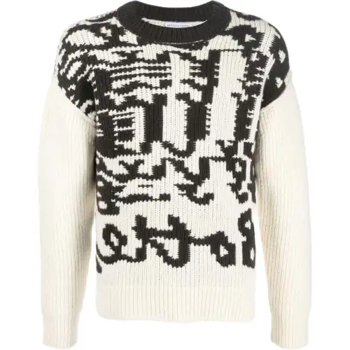 Bottega Veneta Abstract Printed Crewneck Jumper
