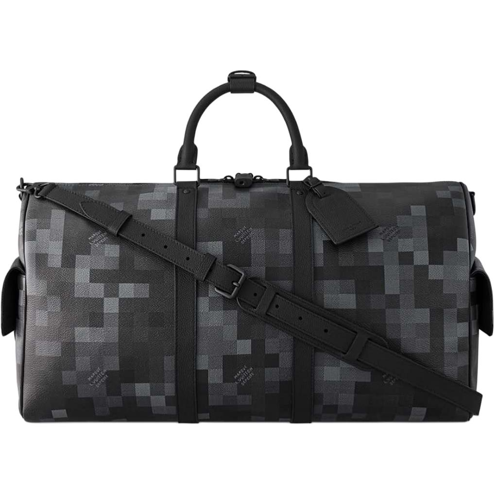 Мужская сумка Louis Vuitton Keepall 50 (черная)