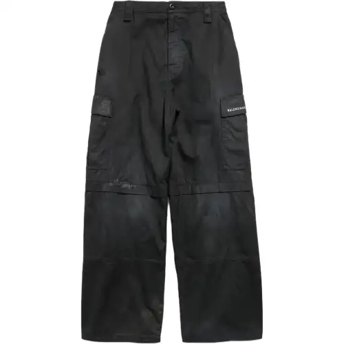 Balenciaga Cargo Pants Loose Fit Men's Black