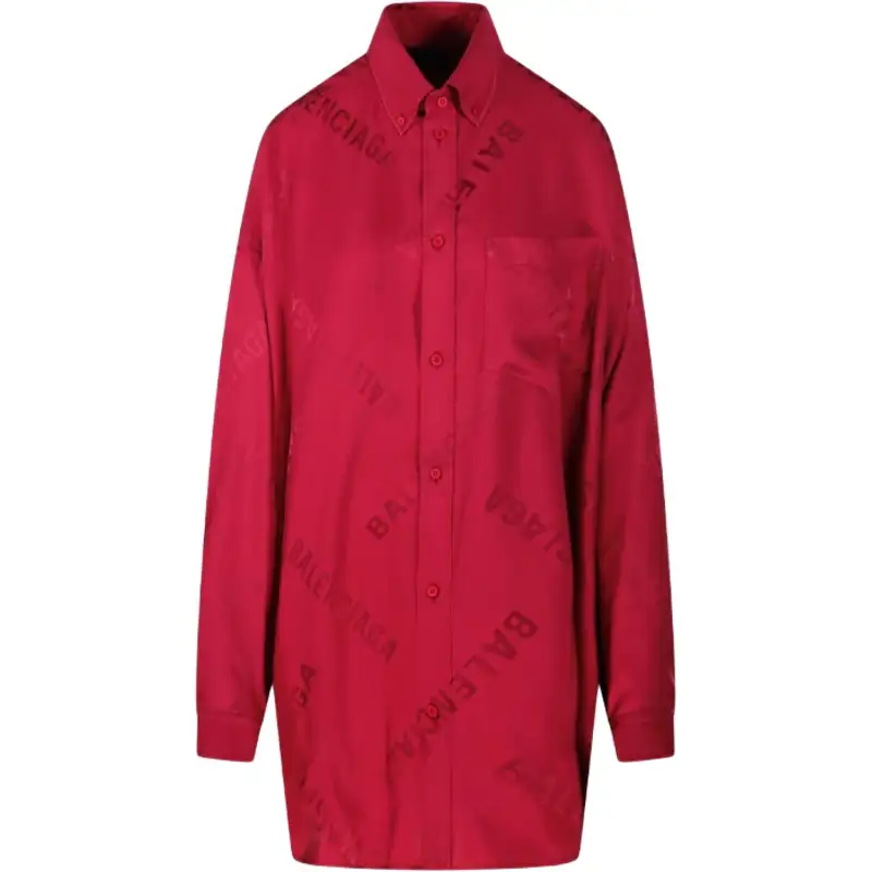 Balenciaga Collared Long-Sleeve Shirt