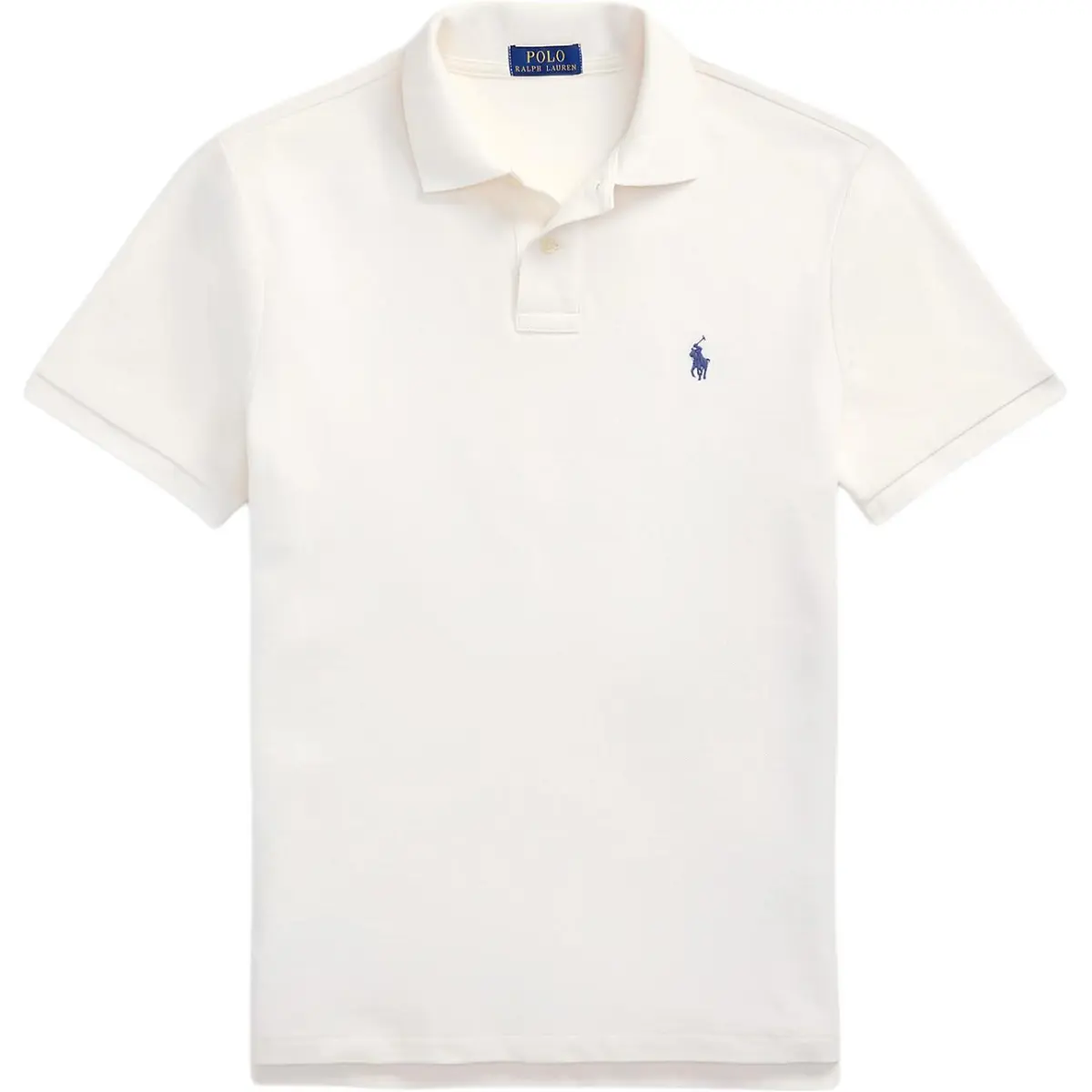 Polo Ralph Lauren SS25 Polo Shirt Custom Slim Fit Men's Light Cream