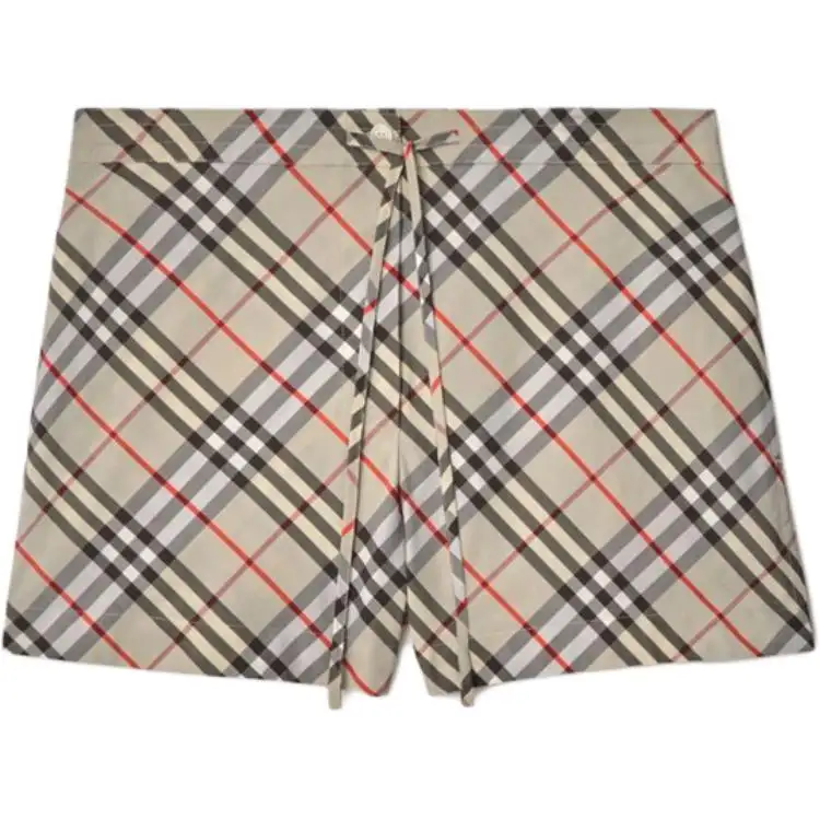 Burberry Checked Drawstring Pyjama Shorts