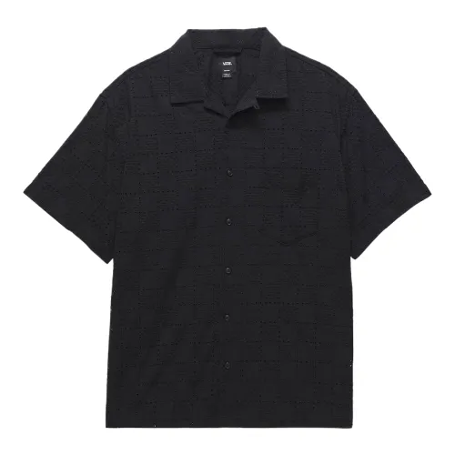 Vans Shirts Men's Black Lapel Moderate