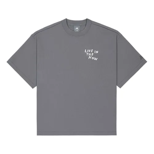 New Balance NB Grey T Shirt Men's Gray