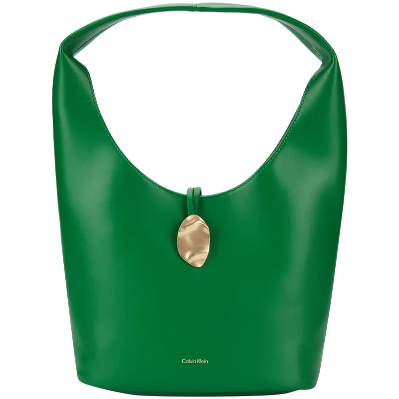 CALVIN KLEIN Synthetic Material Basket Bag Handbag Medium Women's Emerald