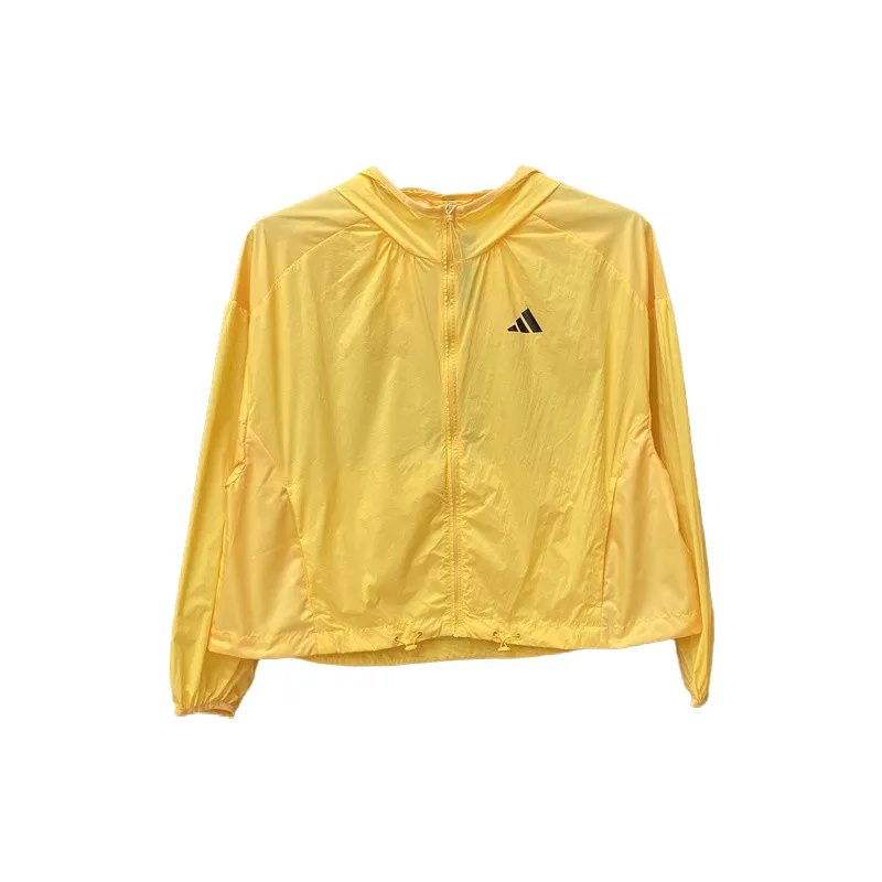 Adidas Jackets Women's Yellow Hooded Moderate Other