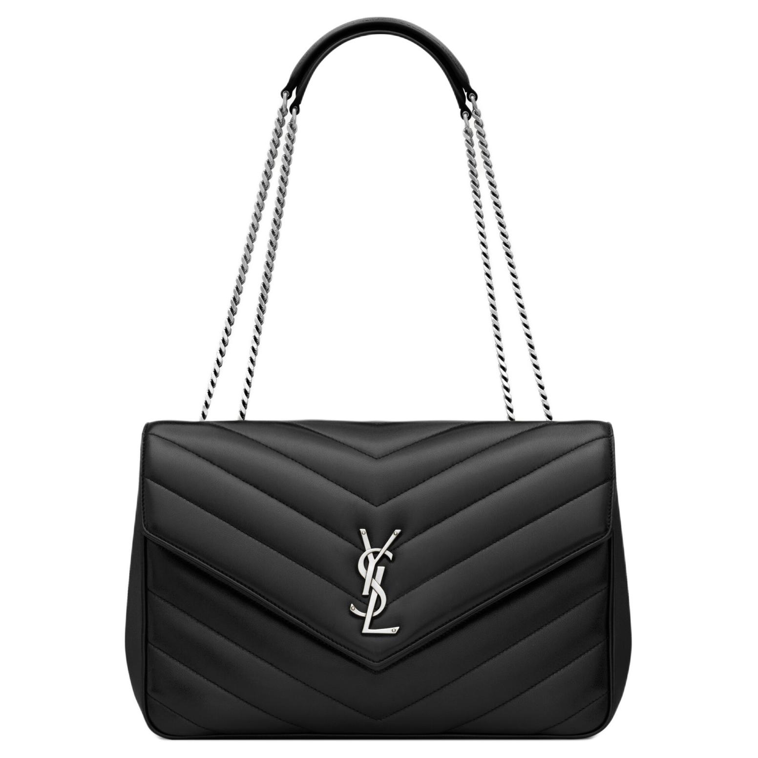 Женская сумка SAINT LAURENT YSL LOULOU (черная)