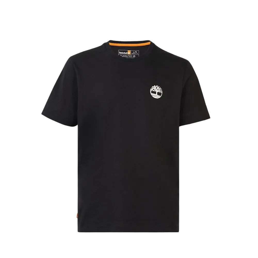 Timberland T-Shirts Men's Black Crew Neck Moderate