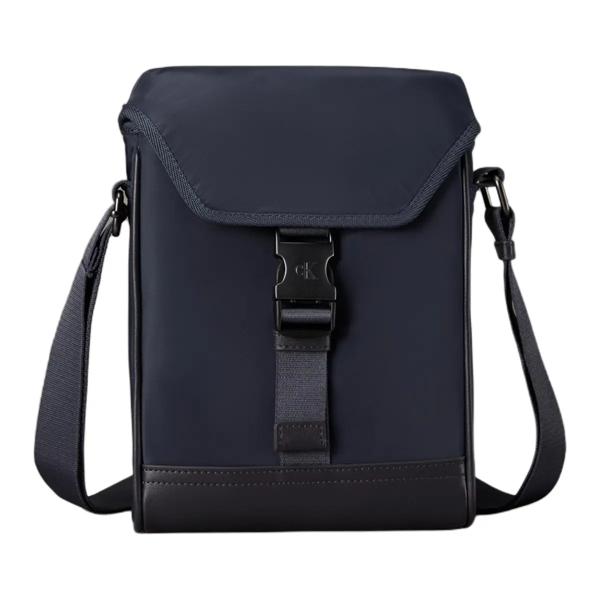 CALVIN KLEIN Recycled Nylon Shoulder Bag Men's Dark Blue