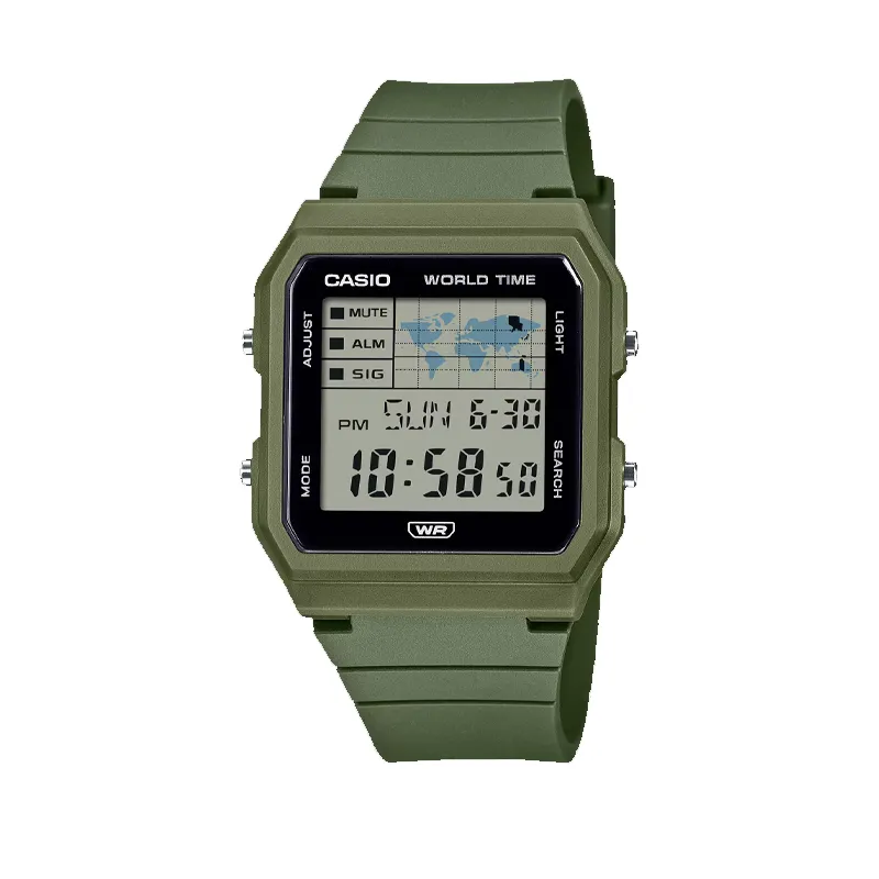 CASIO Classic Collection Electronic Movement Resin Strap Watch Unisex Gray Dial