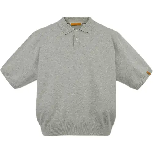 Timberland SS25 Polo Shirt Men's Medium Heather Gray