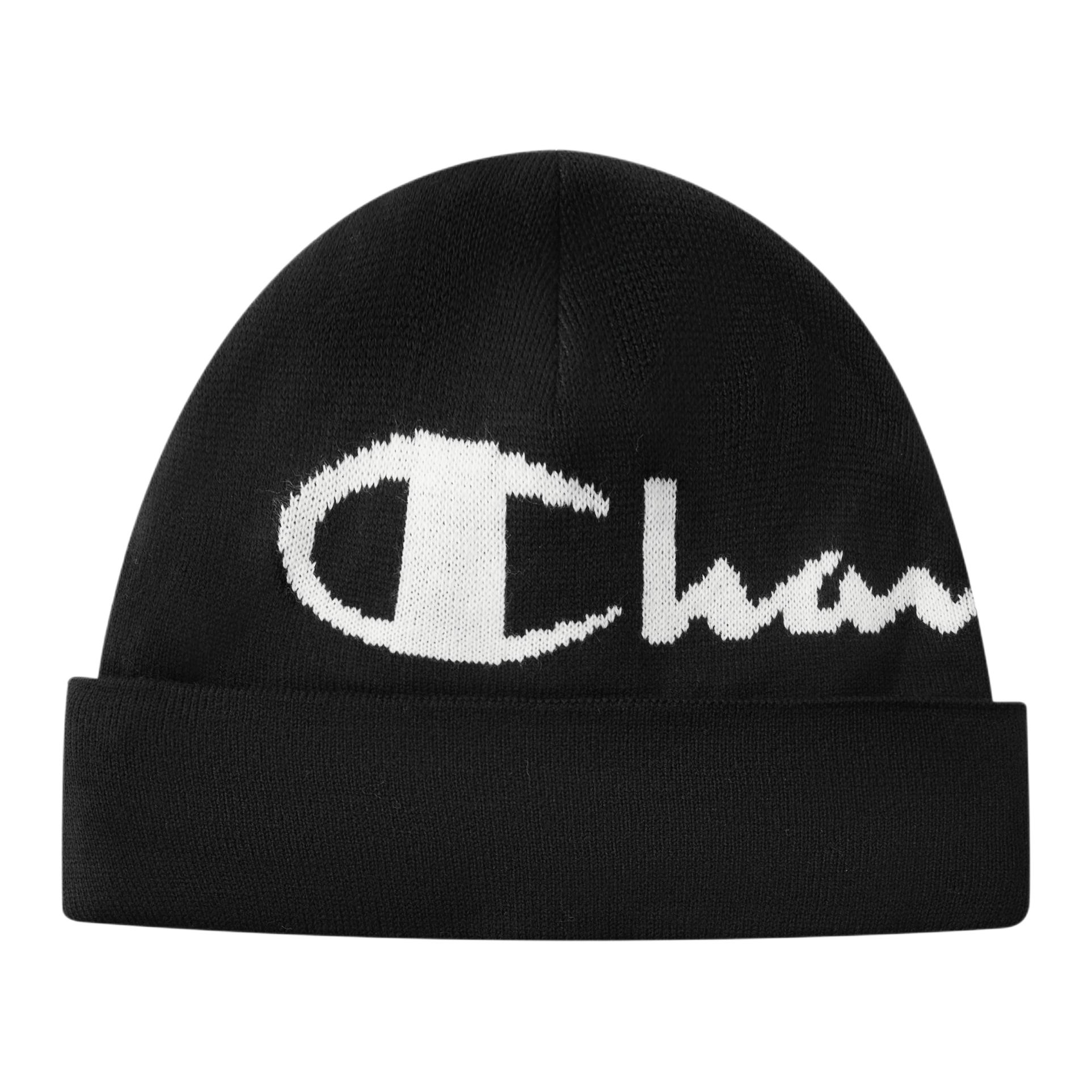 Шапка Champion (черно-фиолетовая)
