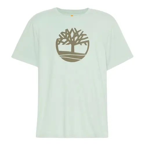 Timberland T Shirts Men's Green Crew Neck Moderate