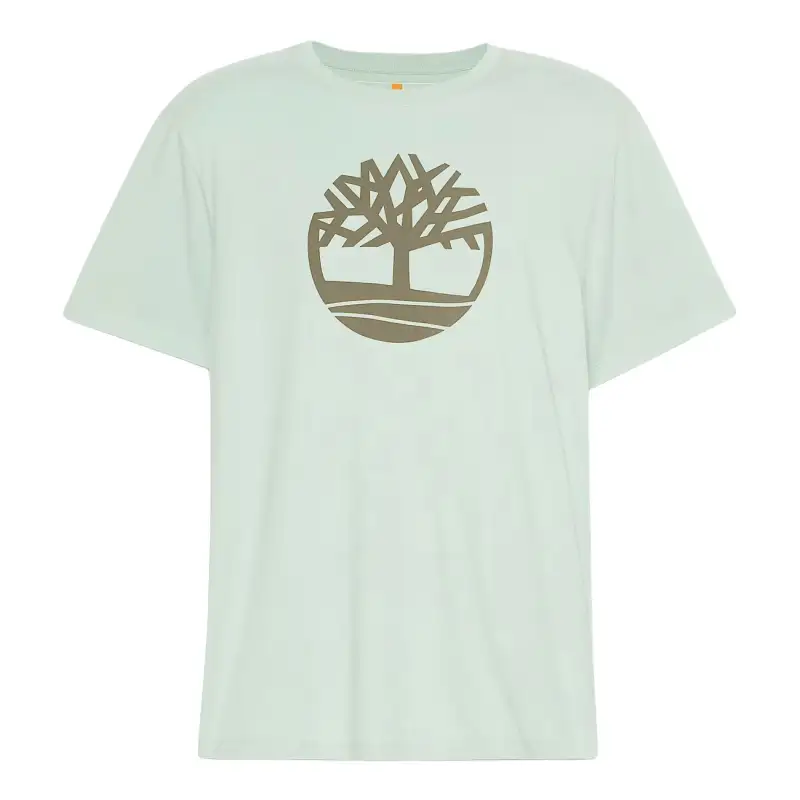 Timberland T Shirts Men's Green Crew Neck Moderate