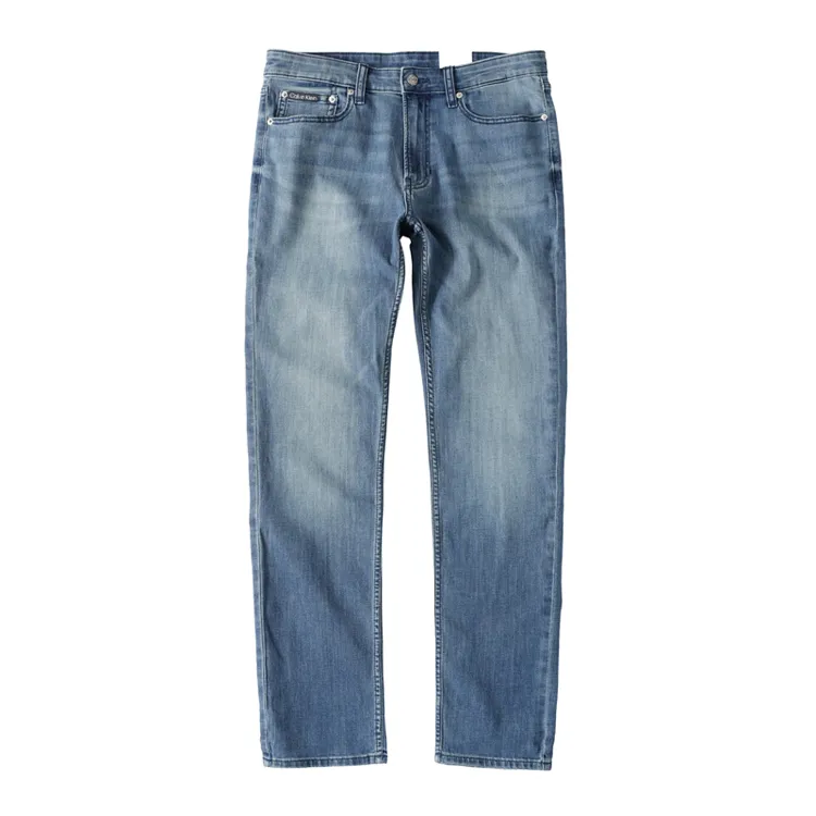 Calvin Klein Wedged Jeans Men's Blue Moderate Straight Fit Pants