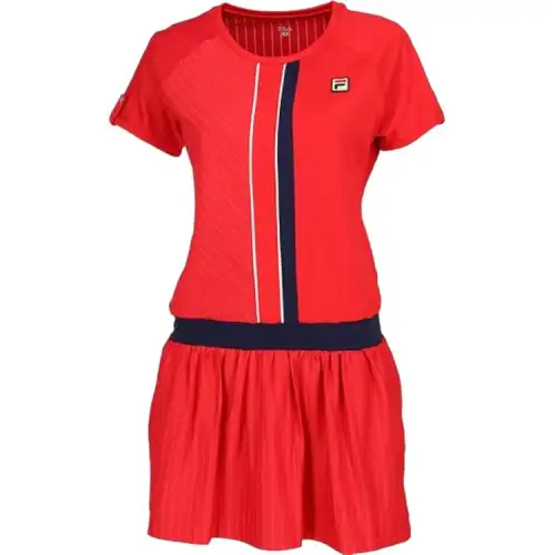 FILA Short Sleeved Dress Women's Red