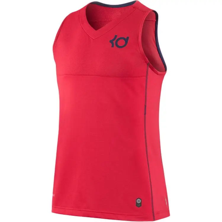 Nike Tank Tops Men's Red V-neck Moderate Other