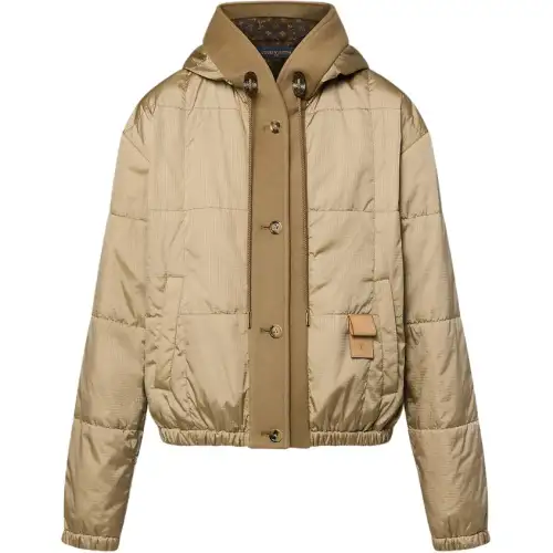 LOUIS VUITTON Hooded Quilted Ripstop Jacket