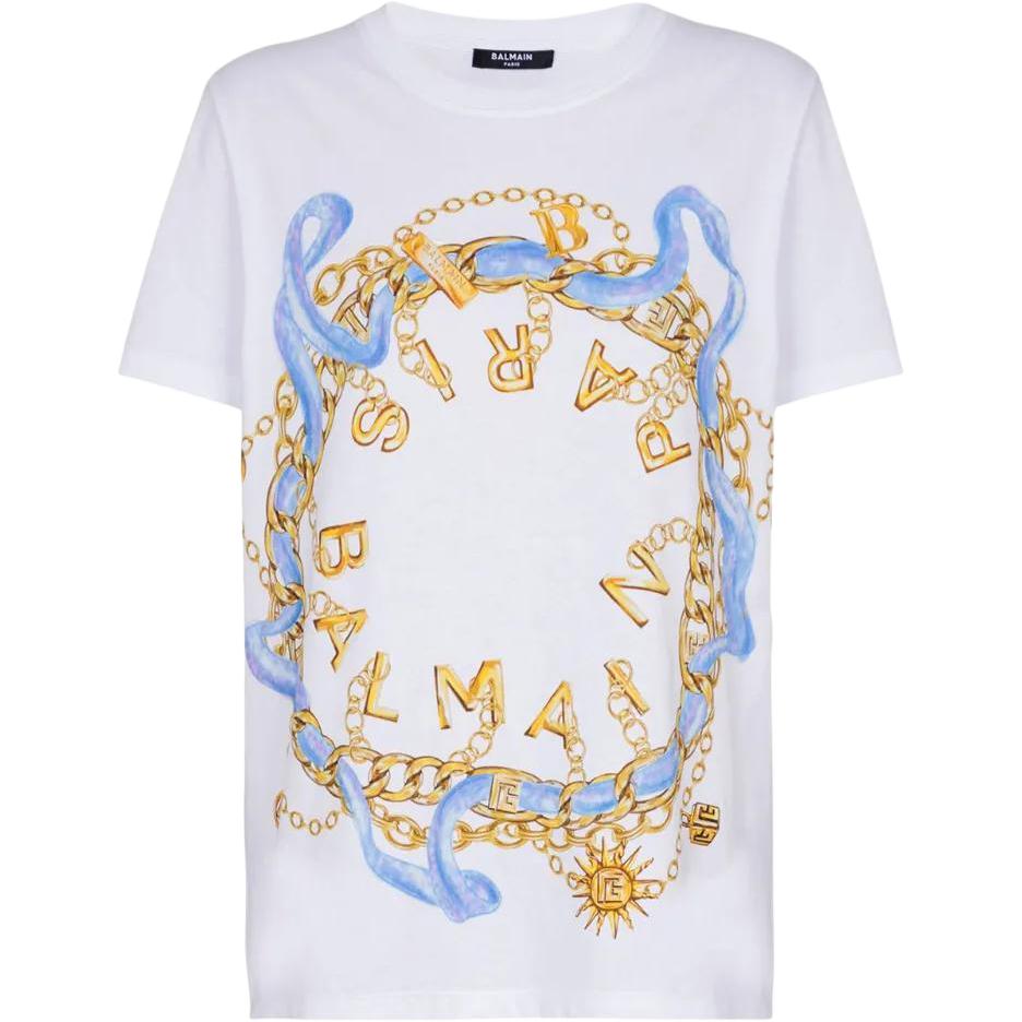 Женская футболка BALMAIN (белая)