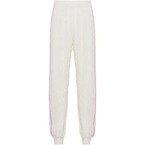 MIU MIU Knitted Sweatpants Women's White