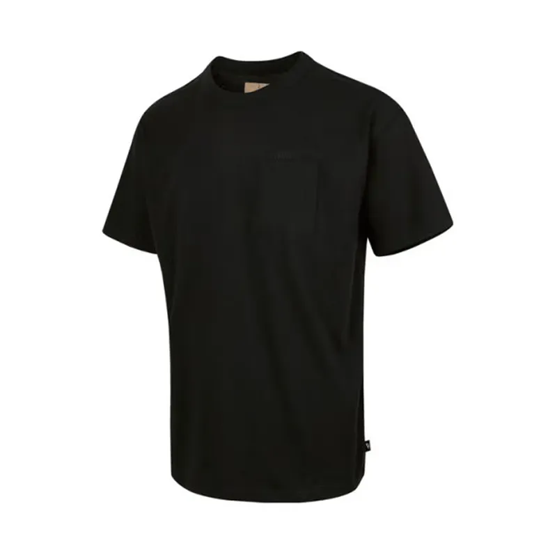 Nike T-Shirts Men's Black Crew Neck Moderate Straight Fit