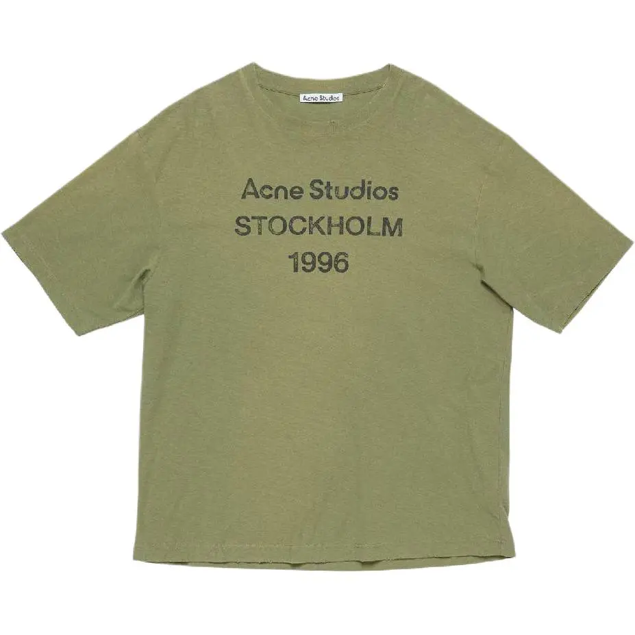 Acne Studios Logo Printed Crewneck T-Shirt