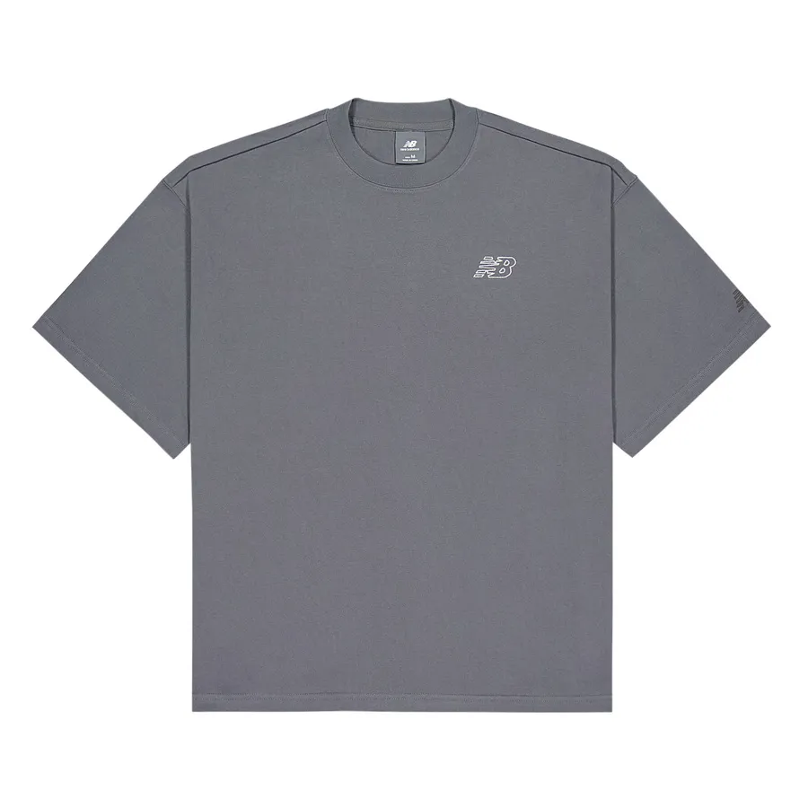 New Balance NB Grey SS25 T Shirt Men's Gray