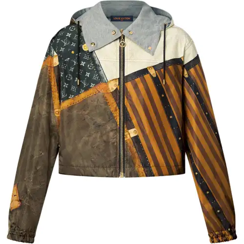 Lv Trunk Print Parka