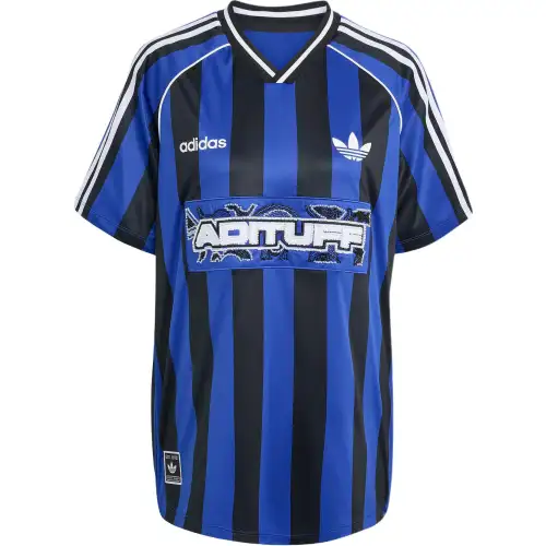Adidas Originals BEADS JERSEY Soccer Jersey Women's Semi Fluorescent Blue/Black