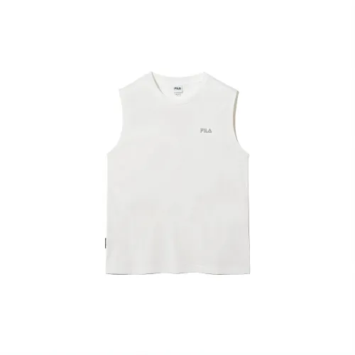 FILA T Shirts Men's White Crew Neck Moderate Straight Fit