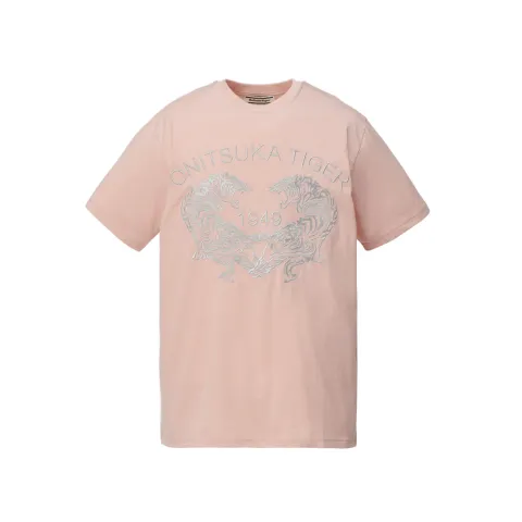 Onitsuka Tiger T Shirt Unisex Light Pink