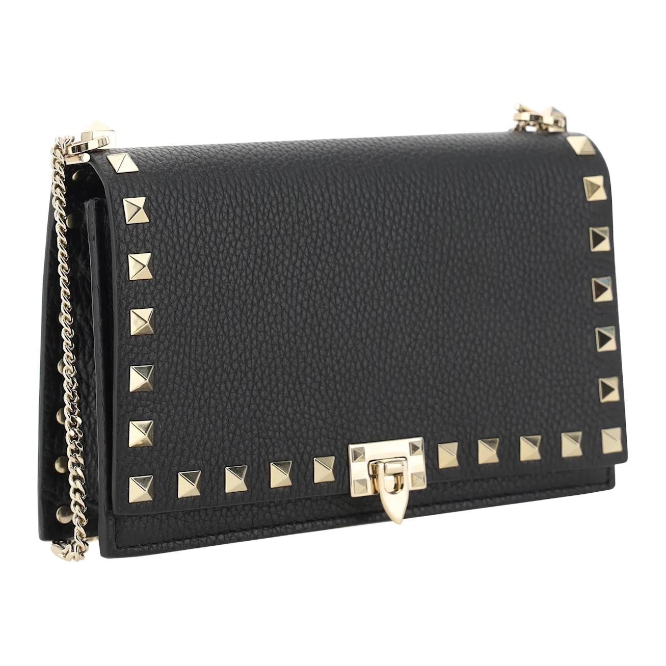 Женская сумка Valentino Garavani Rockstud (черная) — фото 2