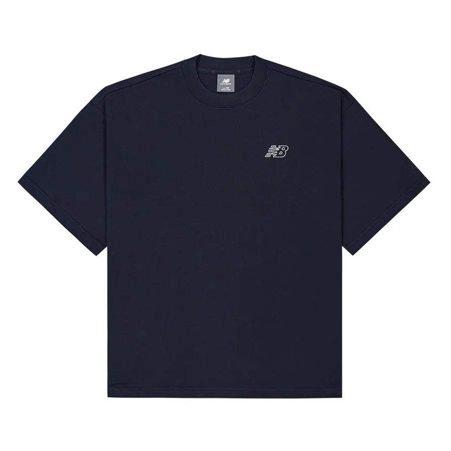 New Balance NB Grey SS25 T Shirt Men's Navy Blue