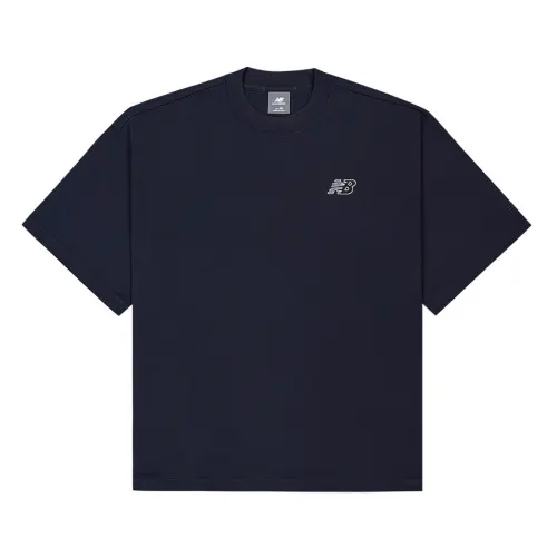 New Balance NB Grey SS25 T Shirt Men's Navy Blue