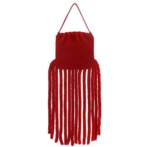 Bottega Veneta Leather Shoulder Bag Women's Red