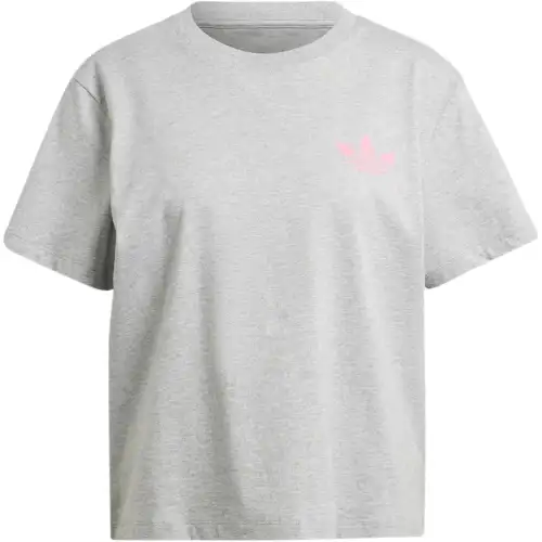 Adidas Women's Multiple Logo T Shirt Medium Grey Heather