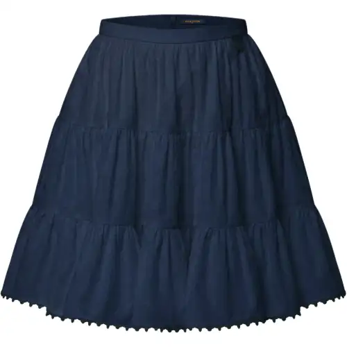LOUIS VUITTON SS25 Casual Long Skirt Women's Blue