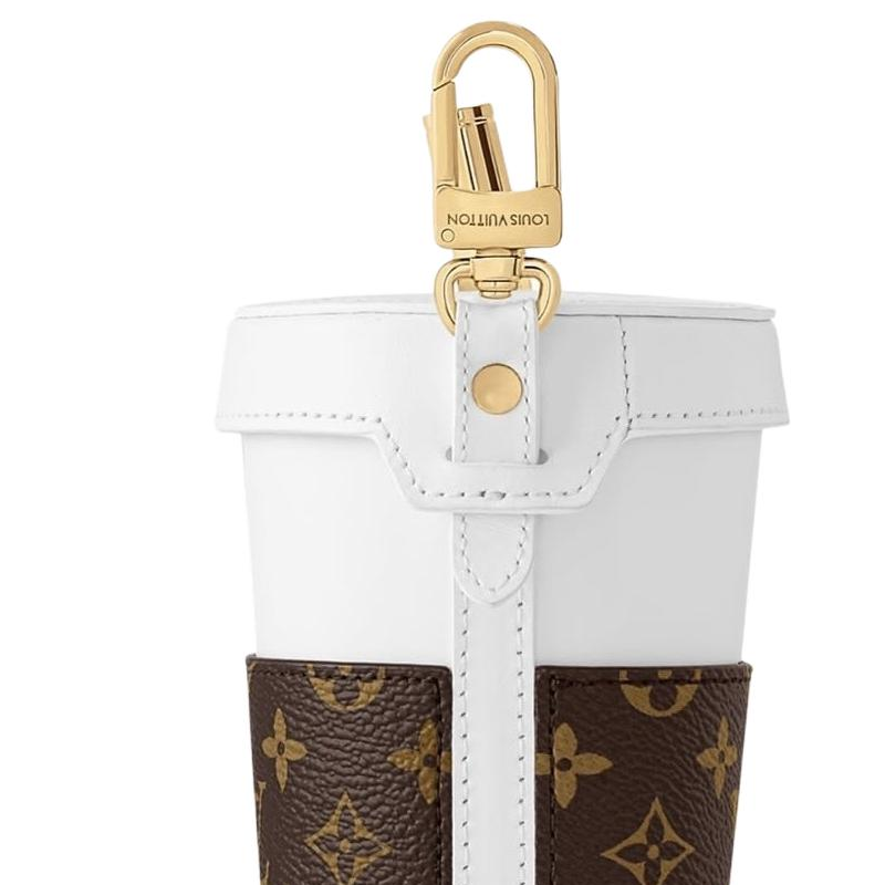Чехол для стакана Louis Vuitton (бело-коричневый) — фото 3