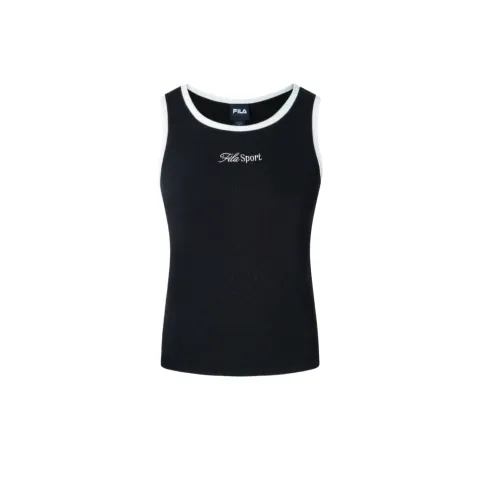 FILA Tank Tops Women's Black Crew Neck Moderate Other